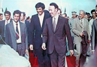 Agguerabi  et Le Président. Boumediene  le 15 Juillet 1975
